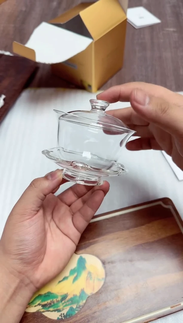 【闪购商品】其他风谜荷悦盖碗透明