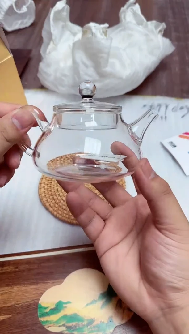 【闪购商品】其他风谜璀璨喜乐壶透明色+藤编