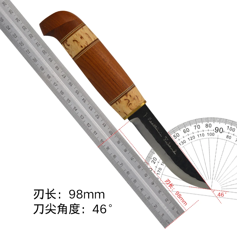 MARTTIINI野蛮人纪念版碳钢高硬度日常户外小刀
