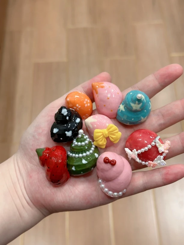 寄居蟹替换壳手工壳宠物壳通壳diy新手寄居蟹壳