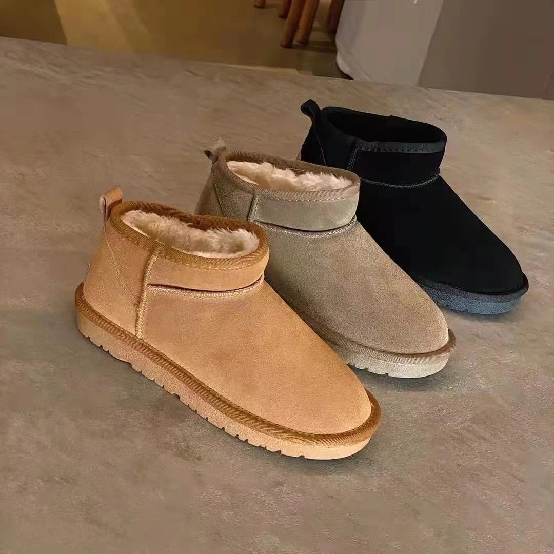 【6698-8】雪地靴女冬新款休闲加厚户外防滑保暖时尚雪地棉女百搭