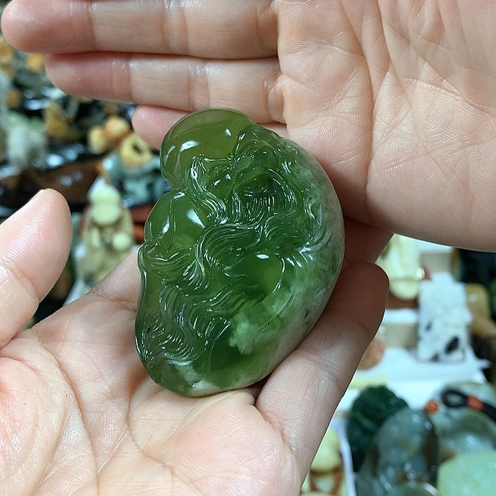 蛇纹石玉摆件未镶嵌寒****秋
