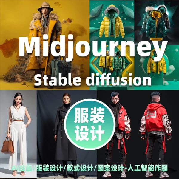 系统班:Midjourney+Stablediffusion-服装设计师的AI 人工智能课
