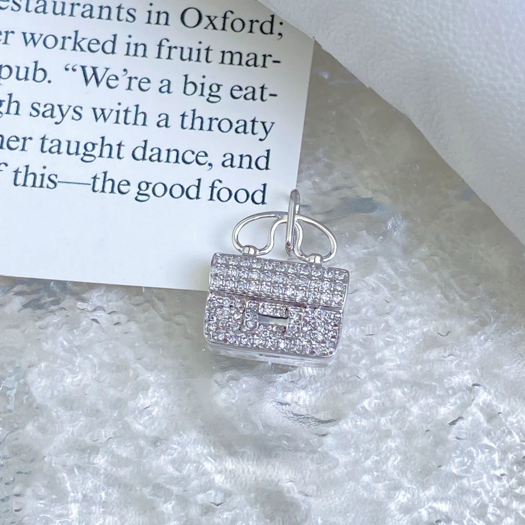 【欣阳】18K金 50分 H包包设计款吊坠时尚轻奢