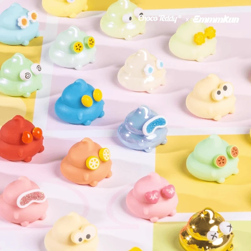 【拆盒】Choco Teddy迷你Emmmkun眼碌碌系列盲盒潮玩公仔玩具摆件