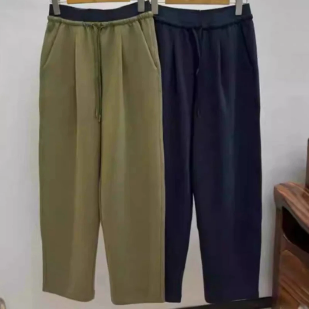 素休闲女裤春秋单裤束口