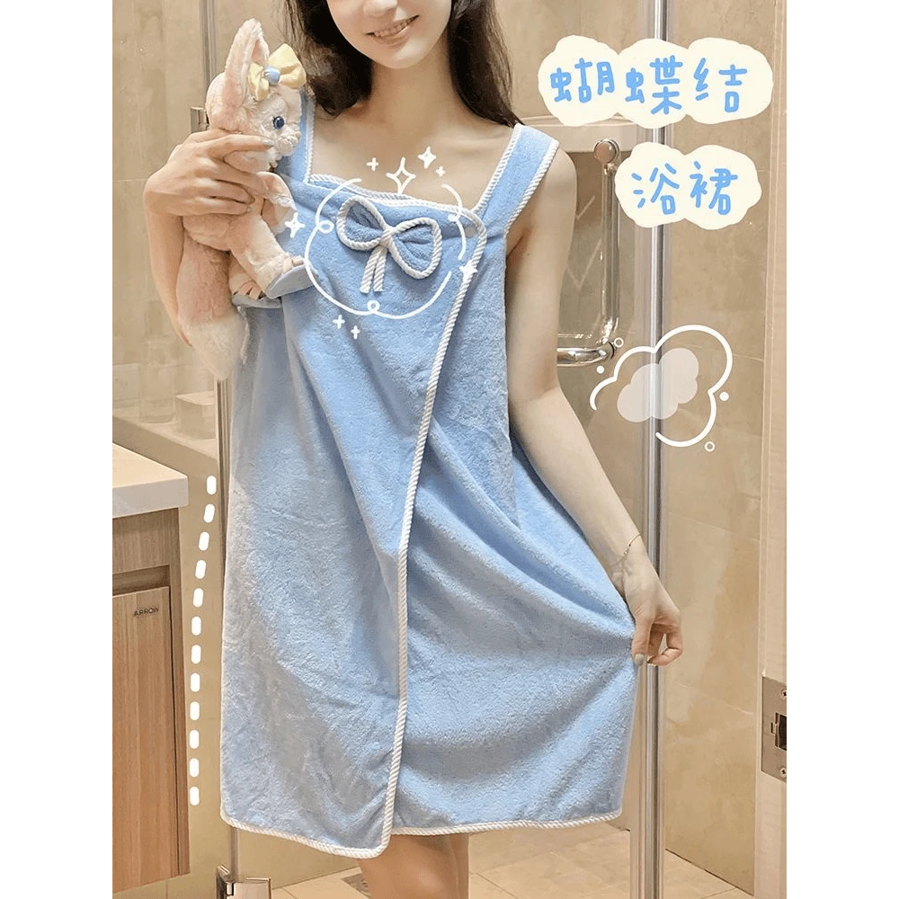 浴巾大号成人可穿巾女吊带浴裙浴袍吸水不掉毛加厚比纯棉柔软B110