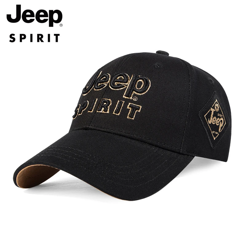 jeep/吉普男士鸭舌帽刺绣帽子大头四季棒球新款大码时尚潮流户外