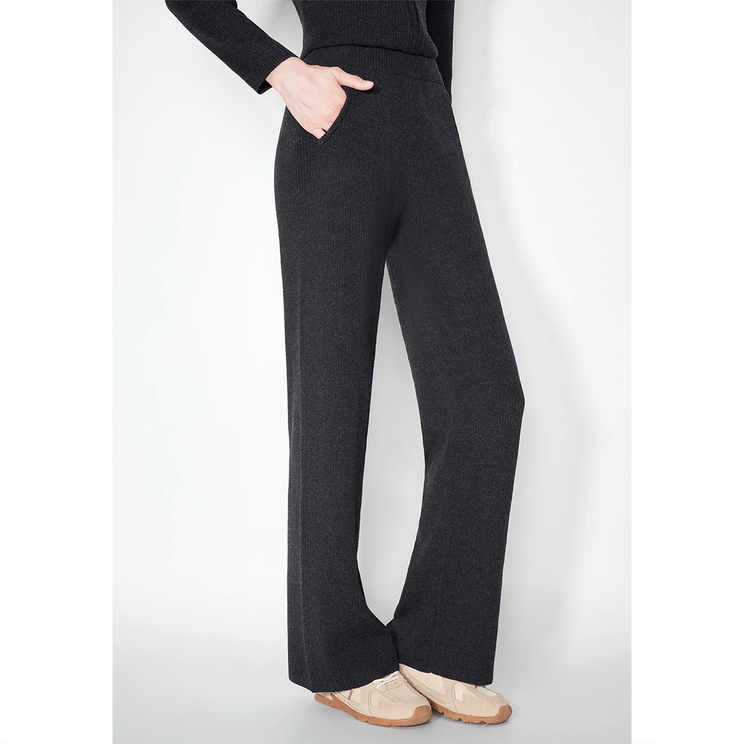 SALT.P百搭显瘦高腰宽松气质新时尚打底外穿直筒休闲裤AC34520280