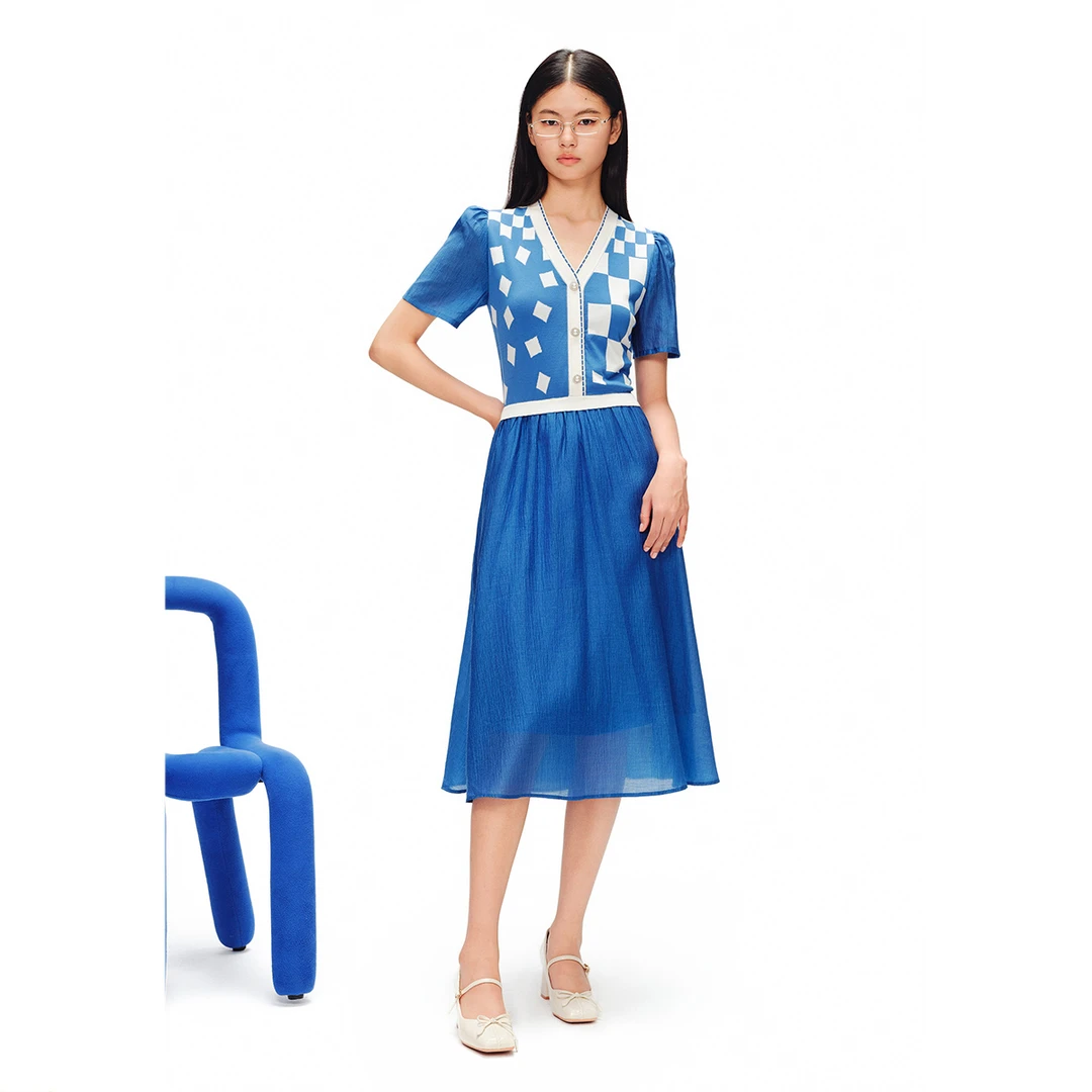 SALT.P可颜夏款名媛气质优雅时尚女装连衣裙AC64206110