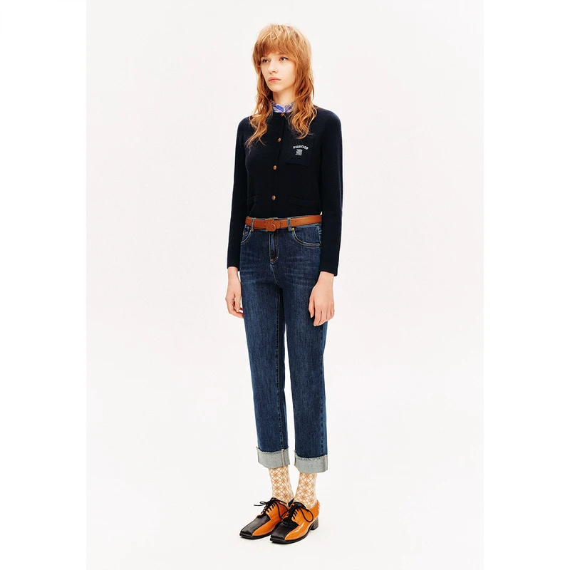 PSALTER诗篇25春季时尚百搭通勤牛仔裤6C34120110