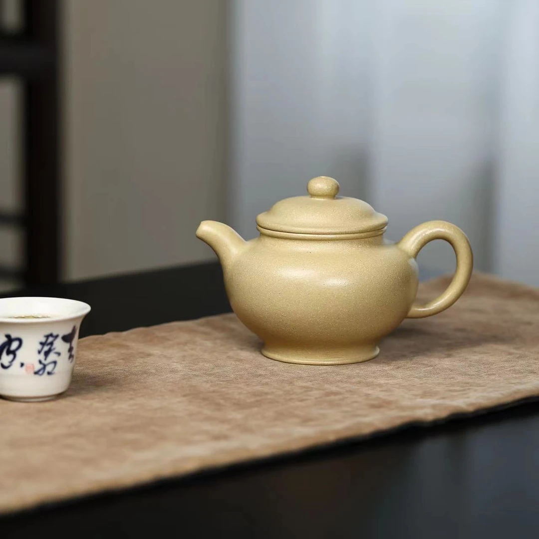 LHB本绿[掇只260CC]原矿手工紫砂壶