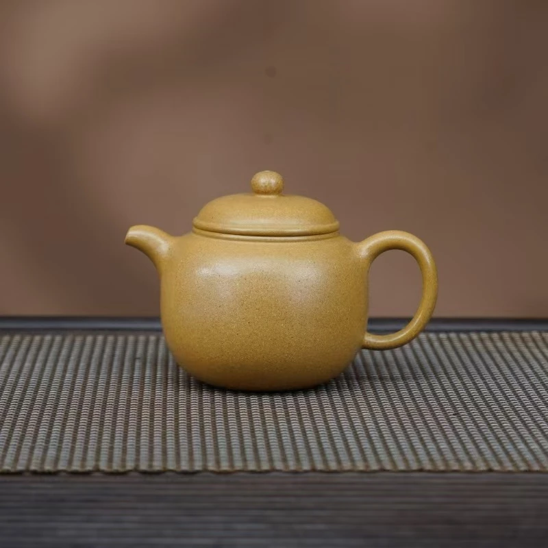 SY黄金段【匏尊】宜兴黄龙山原矿手工紫砂壶