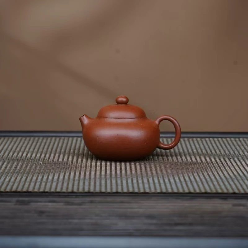 XLL老朱泥【小文旦130CC】宜兴黄龙山原矿手工紫砂壶