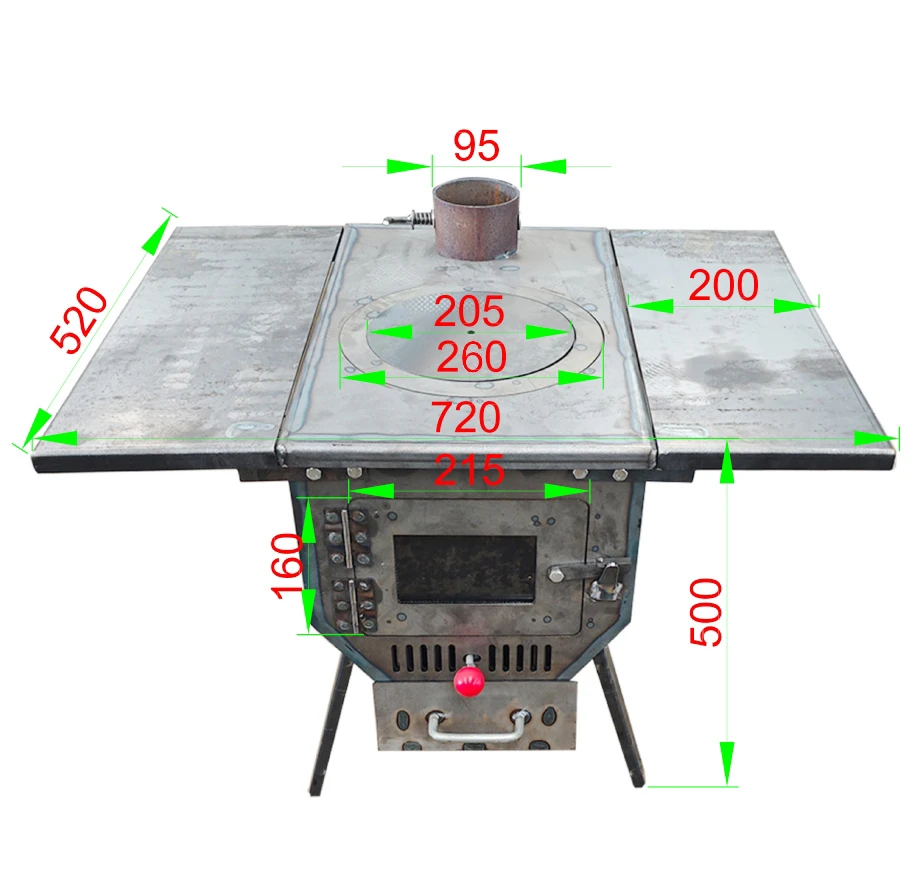 2024新款柴煤取暖做饭一体炉