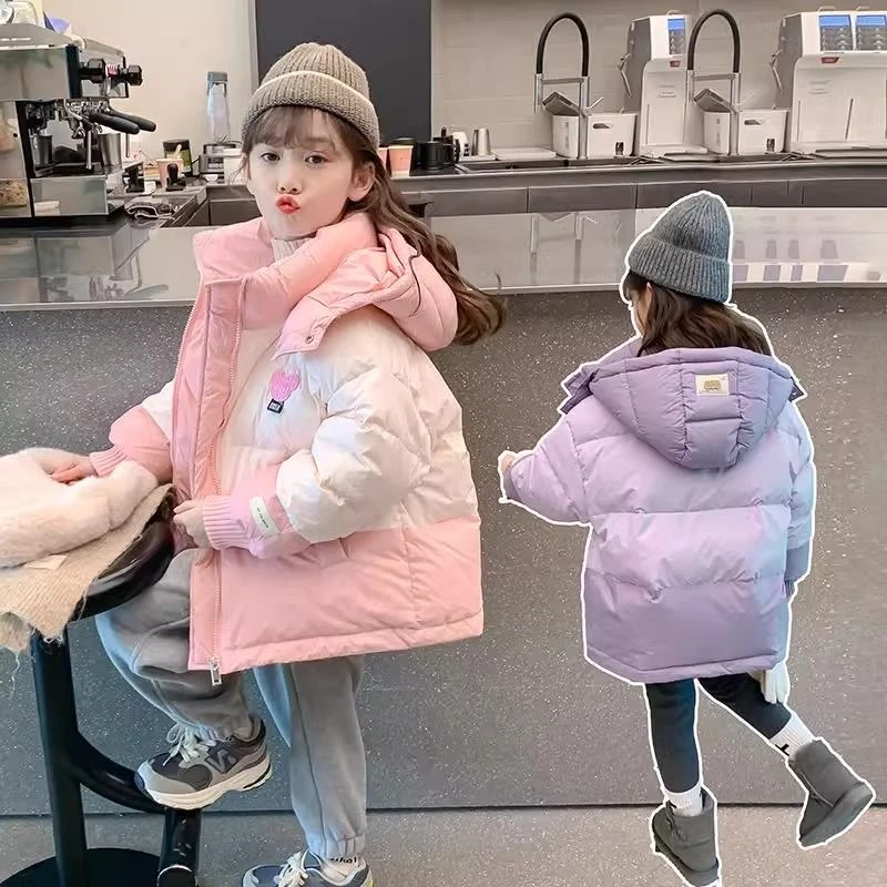 炫彩【特可爱】女童加厚棉服2024新款冬款面包服中大童冬季棉袄