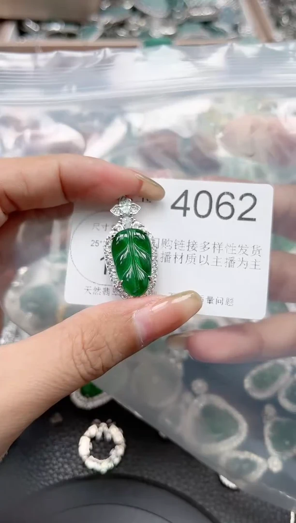 【闪购商品】翡翠颈饰未镶嵌【赠皮绳】4062