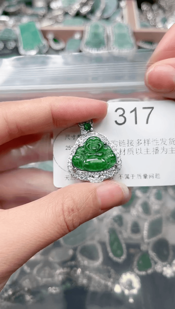 【闪购商品】翡翠颈饰未镶嵌【赠皮绳】317