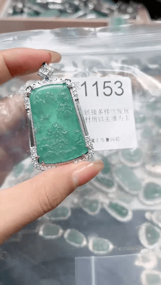 【闪购商品】翡翠颈饰未镶嵌【赠皮绳】1153