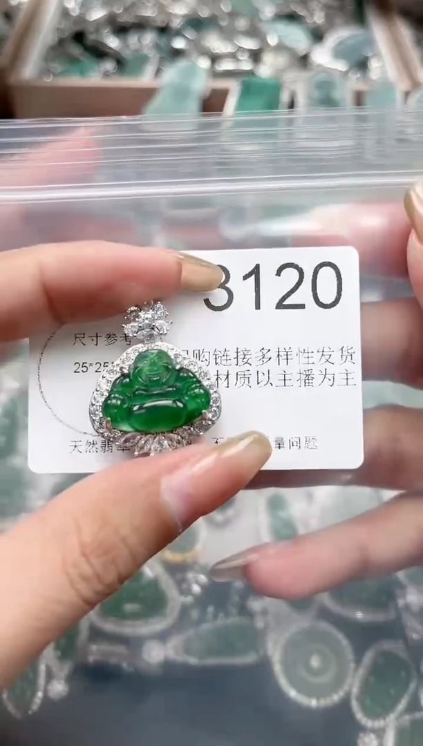【闪购商品】翡翠颈饰未镶嵌【赠皮绳】3120