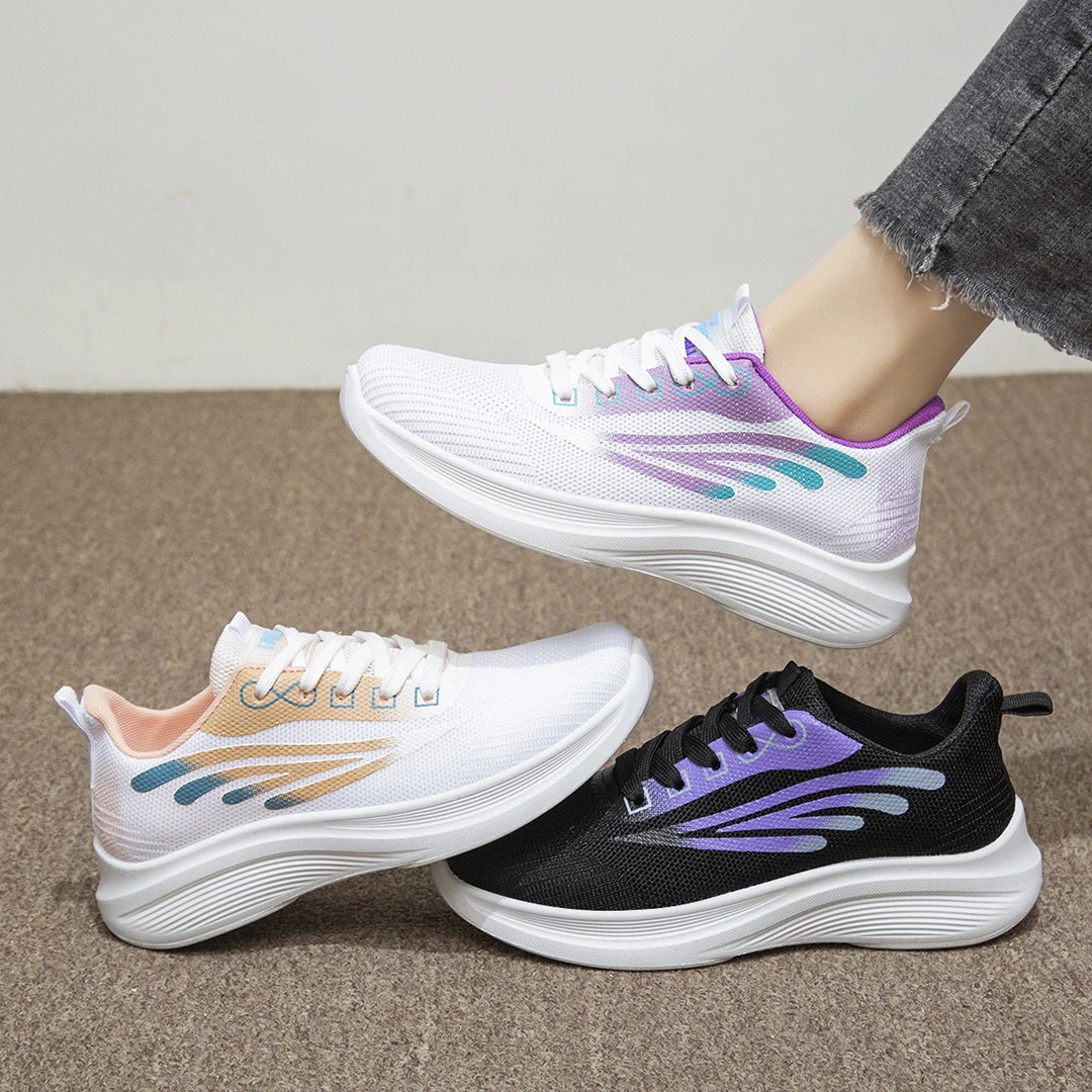 女鞋四季薄款运动鞋新款跑鞋减震鞋子防滑软底网面休闲鞋透气跑步