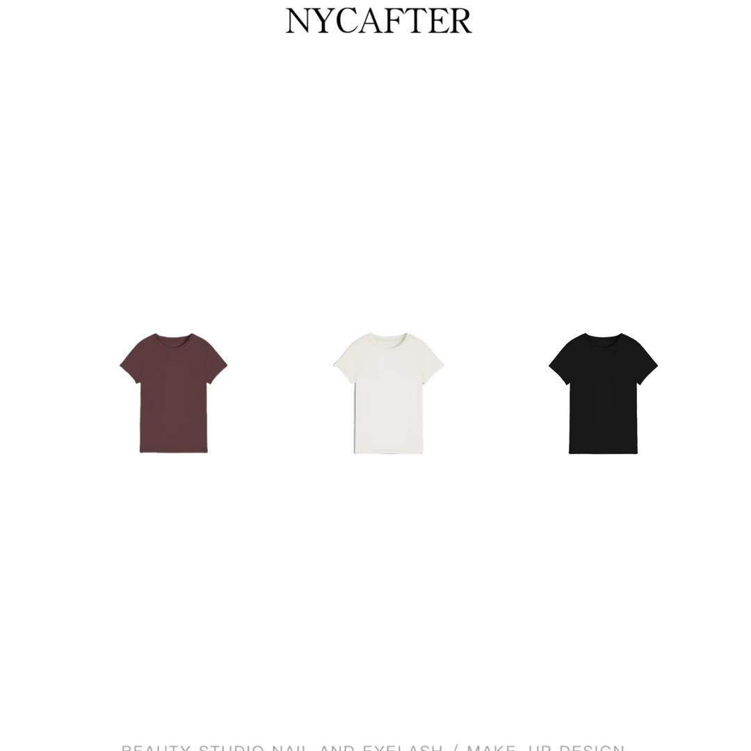 [兰精天+丝]新款呼吸面膜T恤柔软砖红色打底短袖SX466