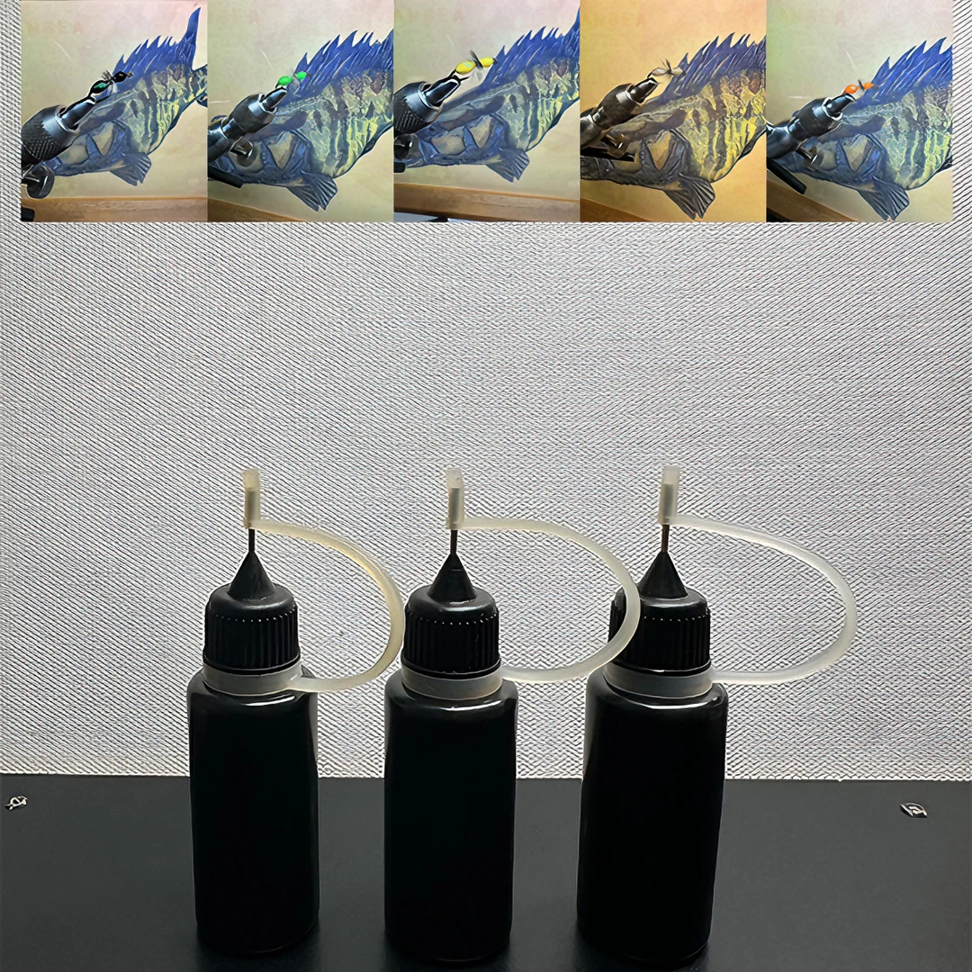 UV钢化胶飞蝇钩躯体专用高光高亮高硬度不变白不发黄干透不沾指纹