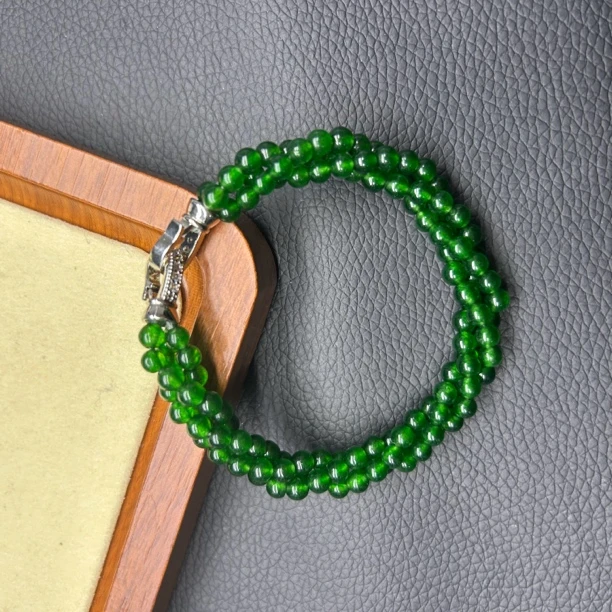翡翠手链绿色百搭223