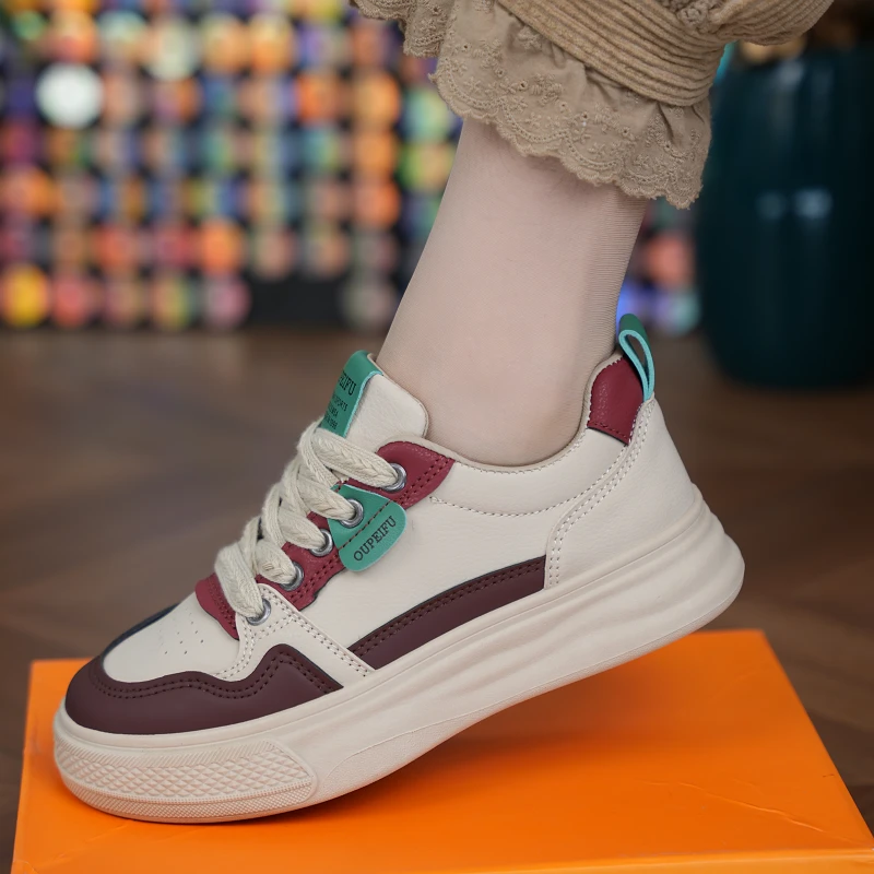 霏凡2024秋季小白鞋新款韩版in女学生厚底增高运动板鞋休闲鞋