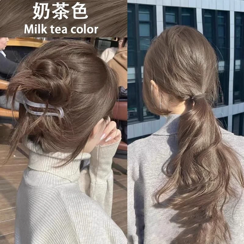 染发膏棕色染发剂膏奶茶灰棕色女植物纯正品亚麻灰棕自己在家染发
