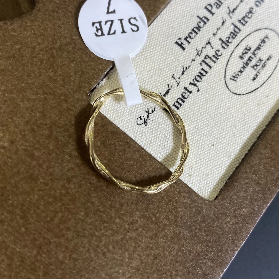 钛钢戒指 简约扭戒指    4121