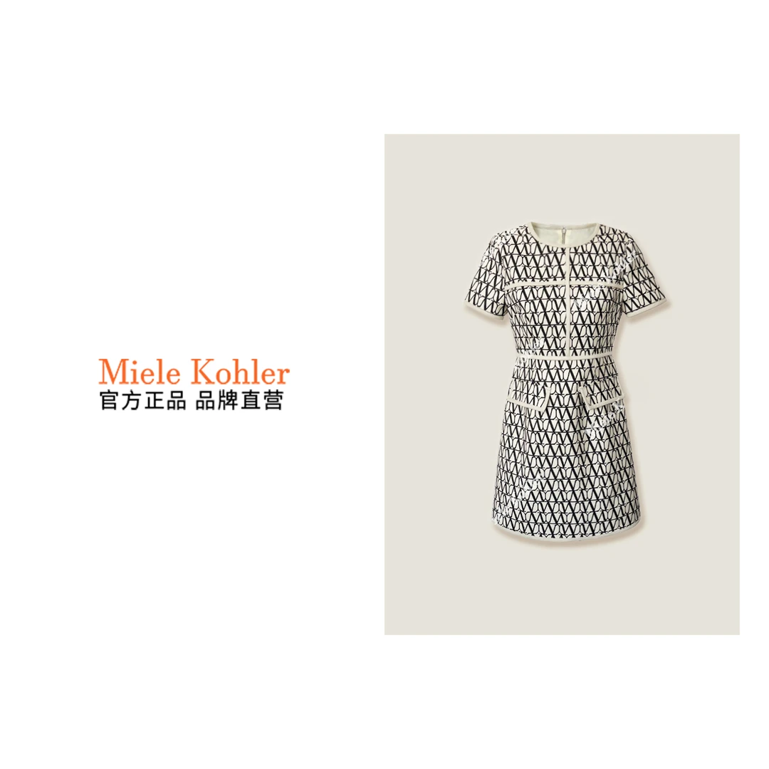 MieleKohler高档时尚气质连衣裙女优雅显瘦长裙OKQ1265