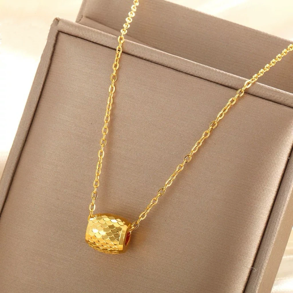 XL3286 龙鳞转运珠路路通项链