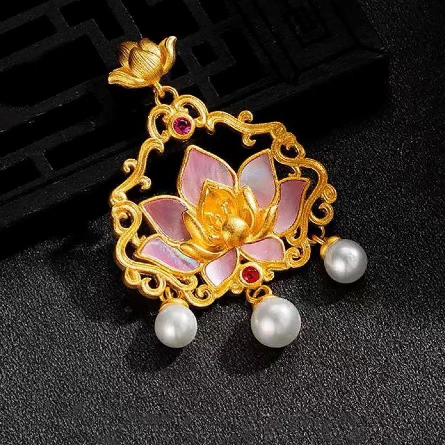 XL3307 螺钿雅荷清趣锁包吊坠【单独吊坠】