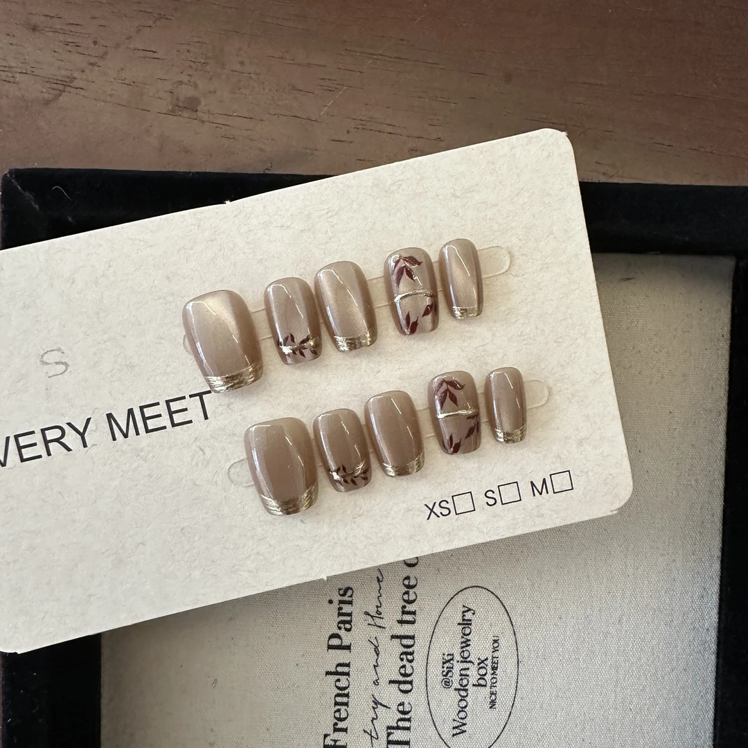 轻奢高级百搭美甲片美甲钻指甲贴片P07