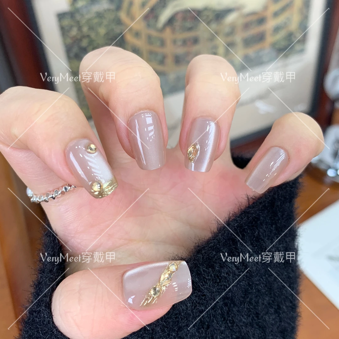 【VeryMeet - 穿戴甲】轻奢高级美甲甲片美甲钻指甲贴片B27