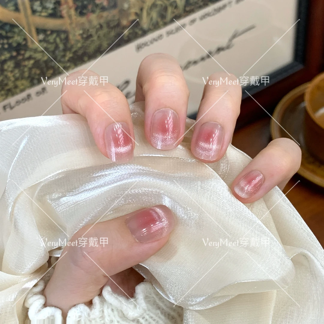 【VeryMeet】腮红款冰点星河简约风穿戴甲轻奢高级美甲甲片L100
