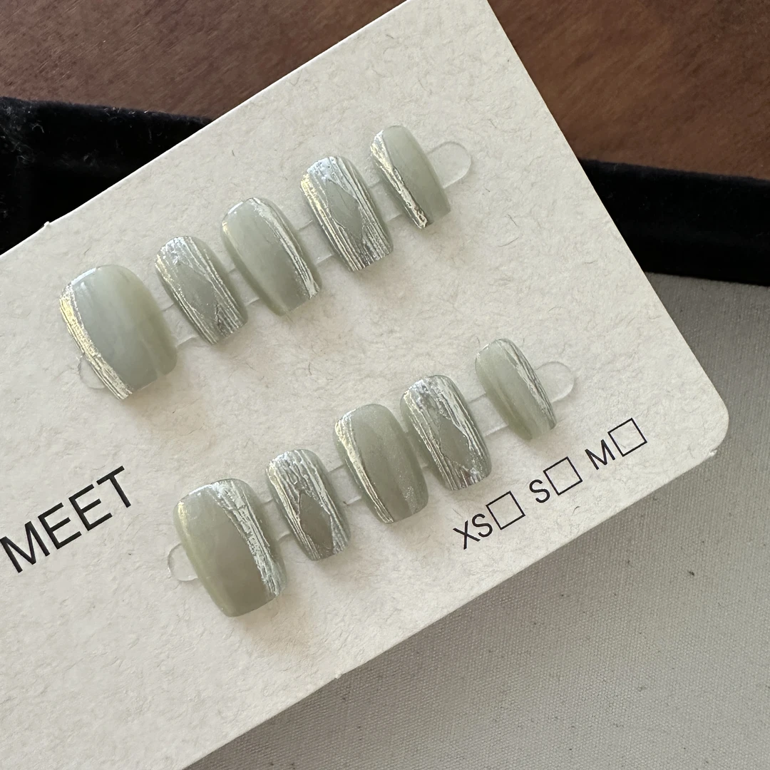 【VeryMeet - 穿戴甲】 半手工轻奢高级美甲甲片美甲钻指甲贴片L41