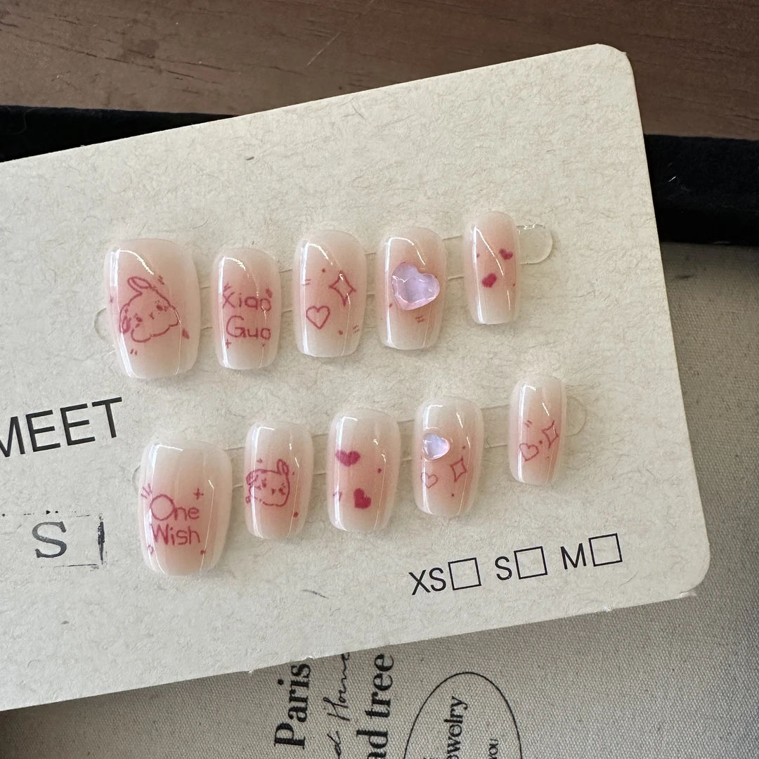 【VeryMeet - 穿戴甲】轻奢高级美甲甲片美甲钻指甲贴片L48