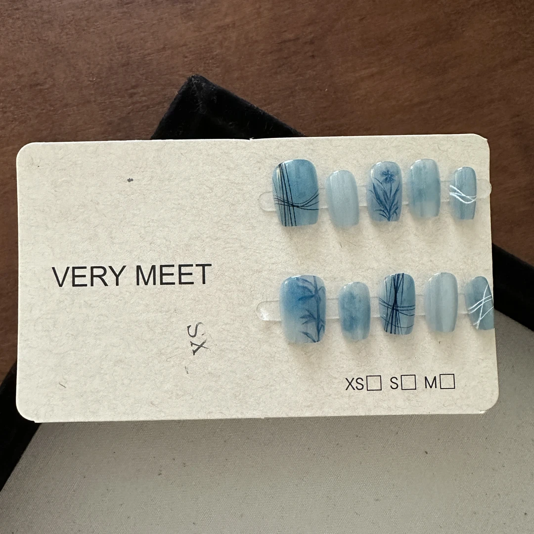 【VeryMeet - 穿戴甲】 半手工轻奢高级美甲甲片美甲钻指甲贴片LL92