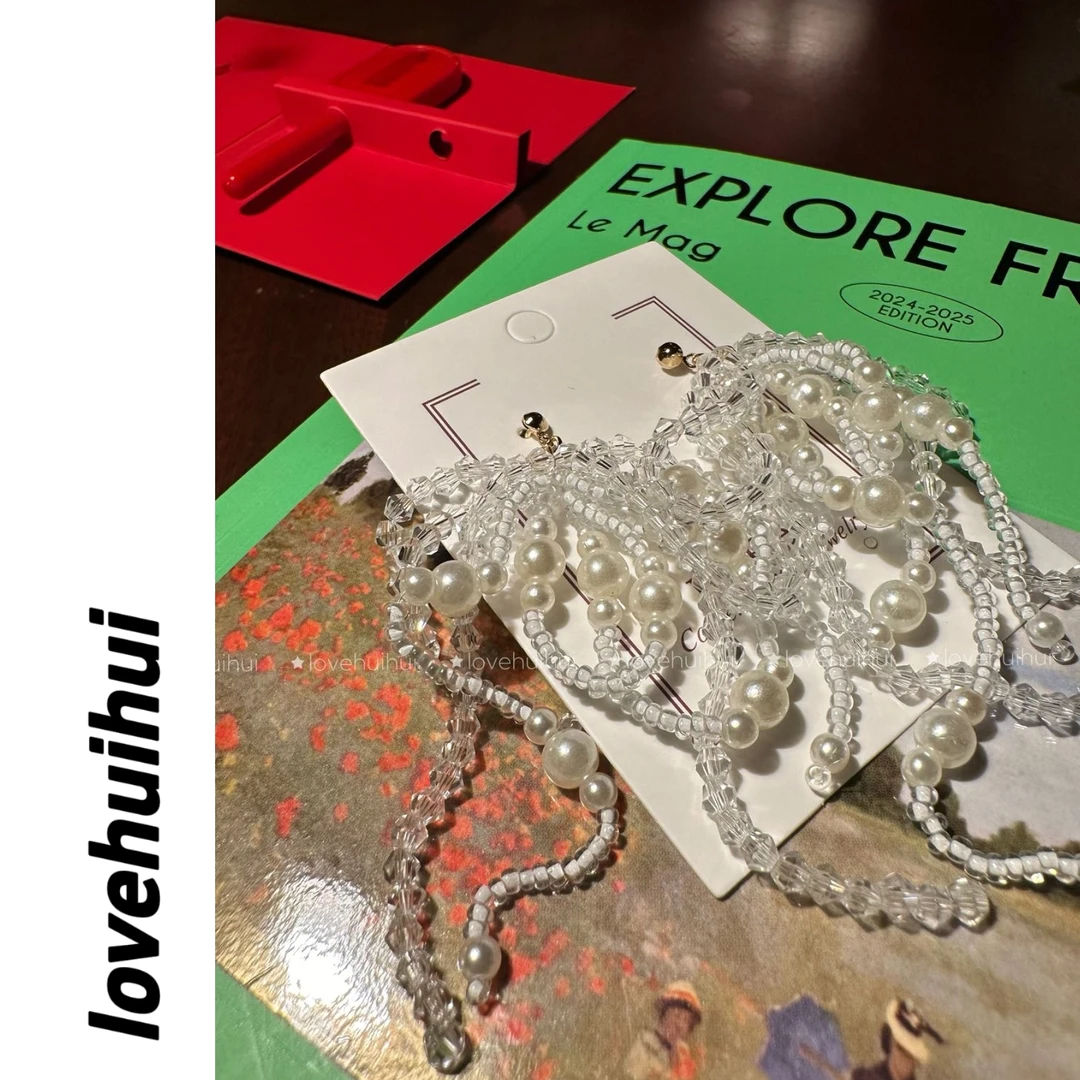 非金属仿水晶耳饰 lovehuihui《巴黎耳语》韩国超美耳饰