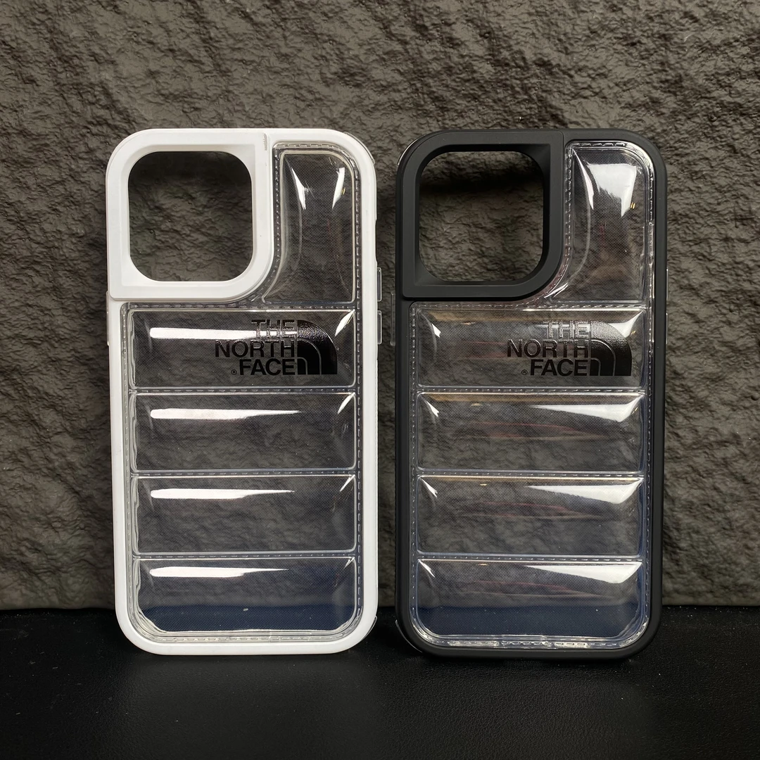 创意北面透明气垫苹果13/12/iPhone15ProMax潮牌 14pro防摔手机壳