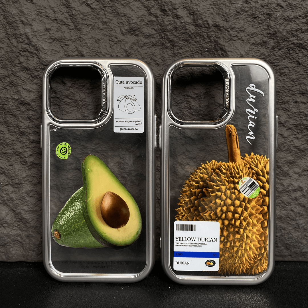 smvp 创意榴莲牛油果苹果14/12/11/iPhone13ProMax个性情侣14pro手机壳