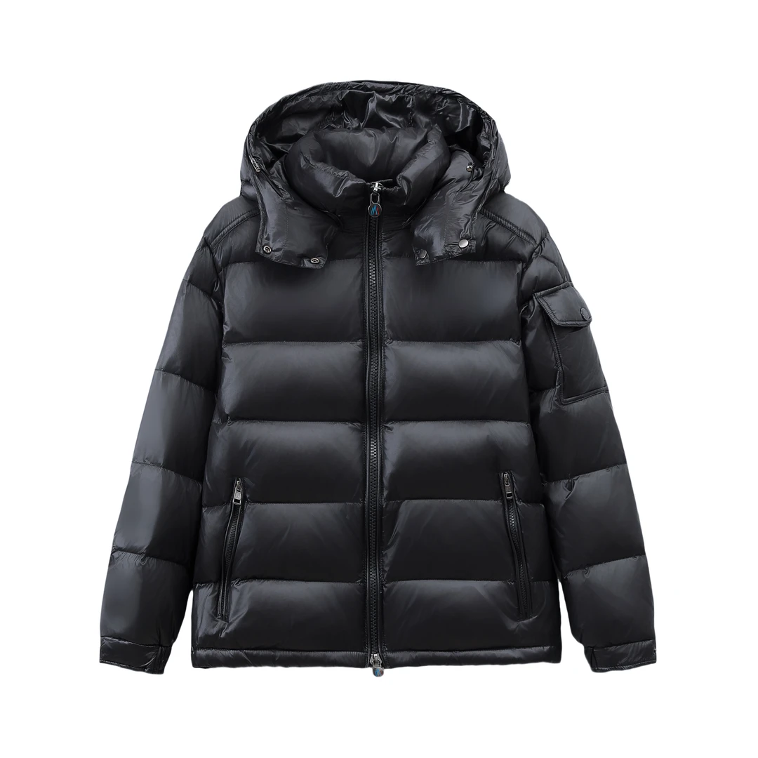 冬季时尚经典情侣短款休闲连帽保暖加厚鹅绒服