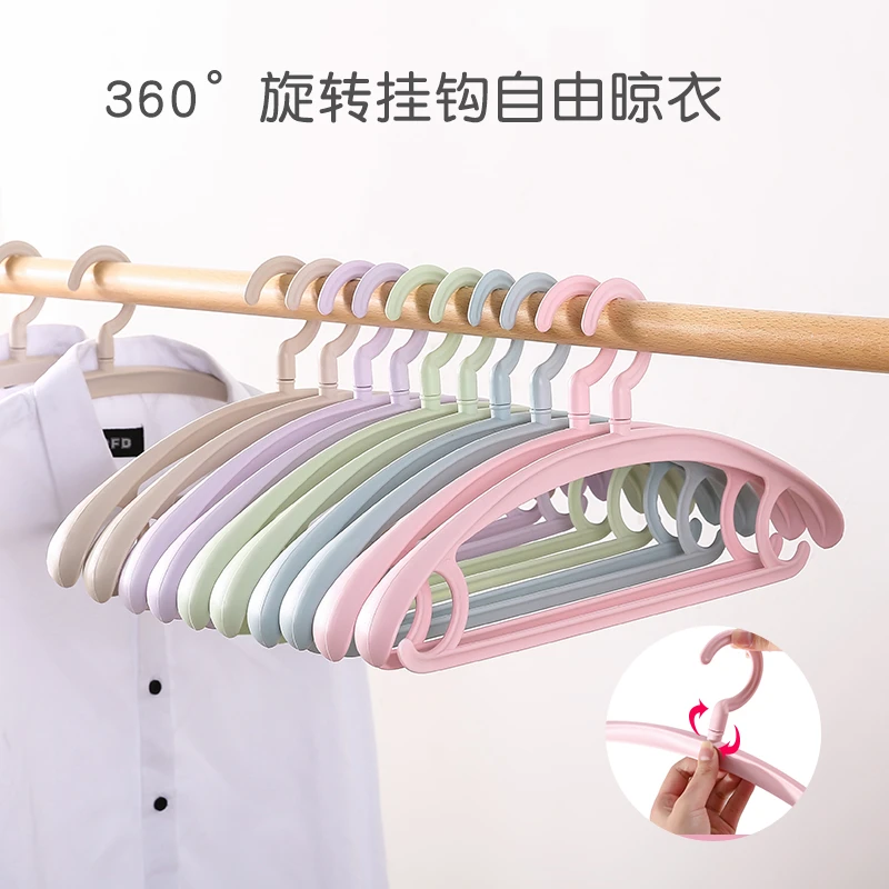 IKNOW加大加粗无痕家用挂加厚架子衣服撑子成人晾衣架无痕松弛感