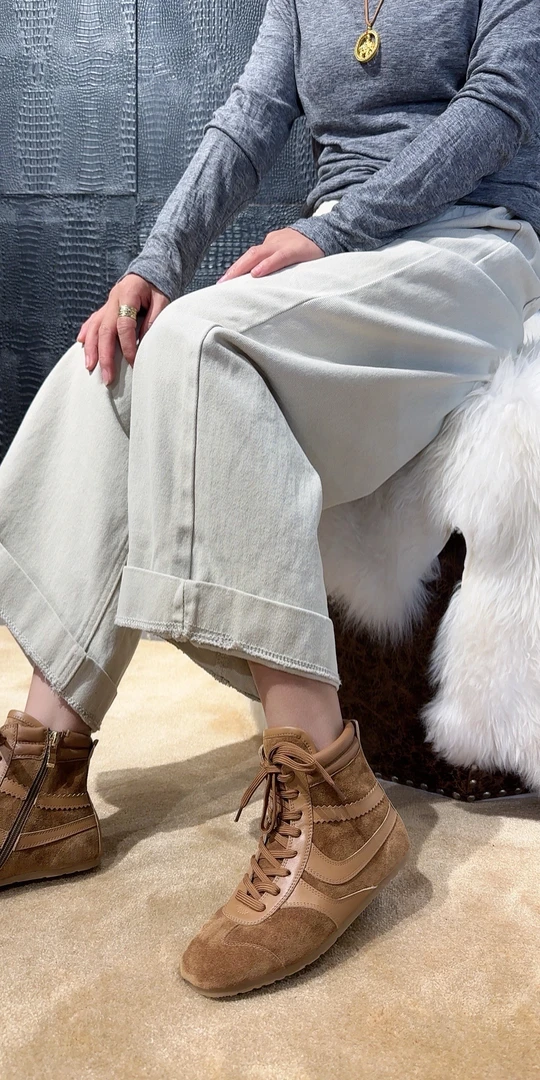 爱的睿时尚百搭复古拼色德训鞋24157-1