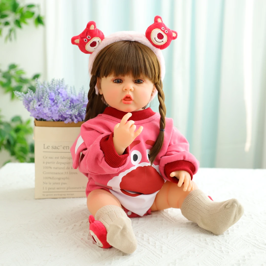 ZIYIUI  小丸子55-60cm左右3D高彩全胶吃手可洗重生娃娃哄娃神器