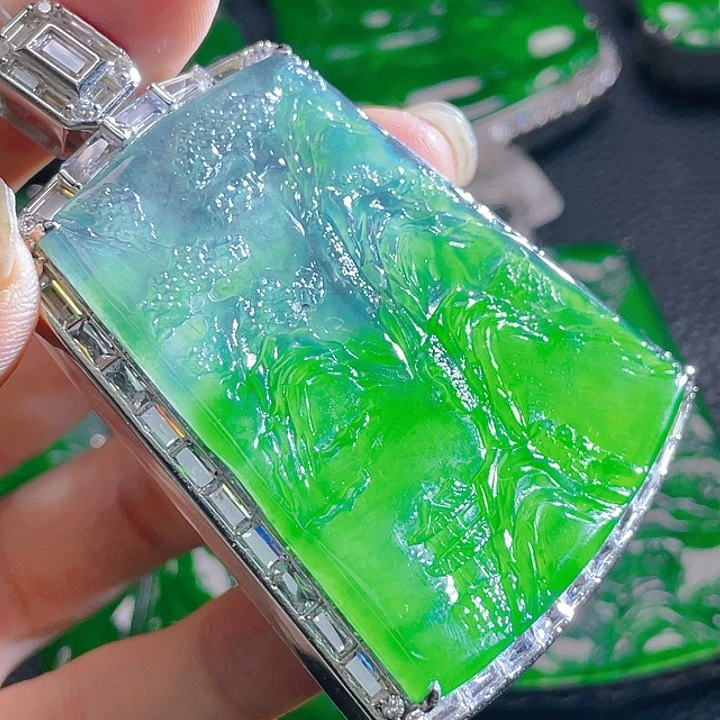 翡翠颈饰未镶嵌48，