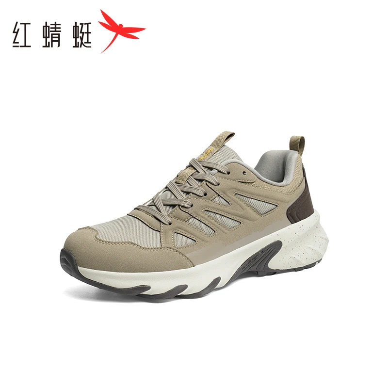 红蜻蜓时尚休闲鞋男2025秋冬新款户外运动旅行慢跑鞋徒步鞋登山鞋