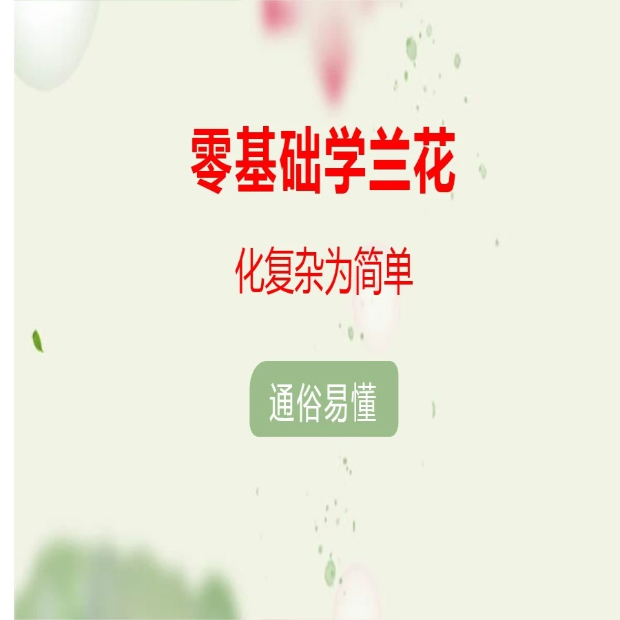 一夕一夏国画兰花 零基础教学视频 李老师立体兰花